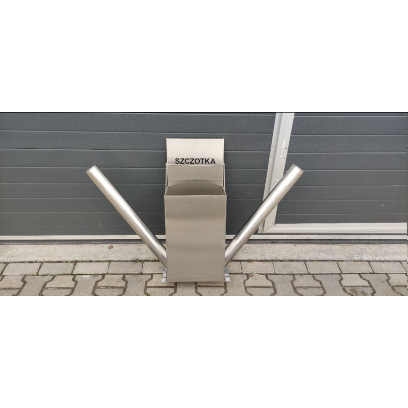 Pojemnik na szczotkę z napisem SZCZOTKA +2pochwy