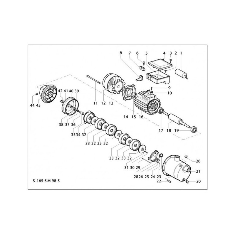 Uszczelka 40 do pompy Speroni SM98-5 (Mechanical seal)