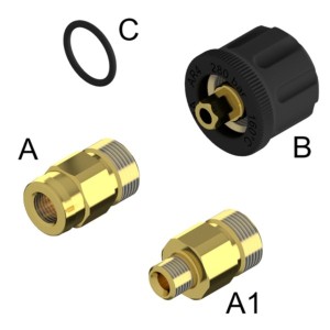 AR4 - Złącze M22 +mocowanie sześciokątne -Gas – 10.3185.00R