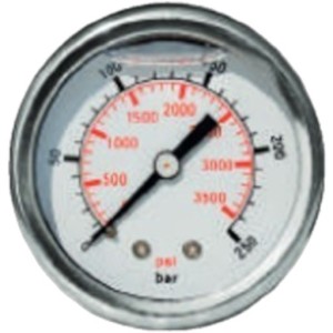 Manometr poziomy 1/4'' 0-160 bar