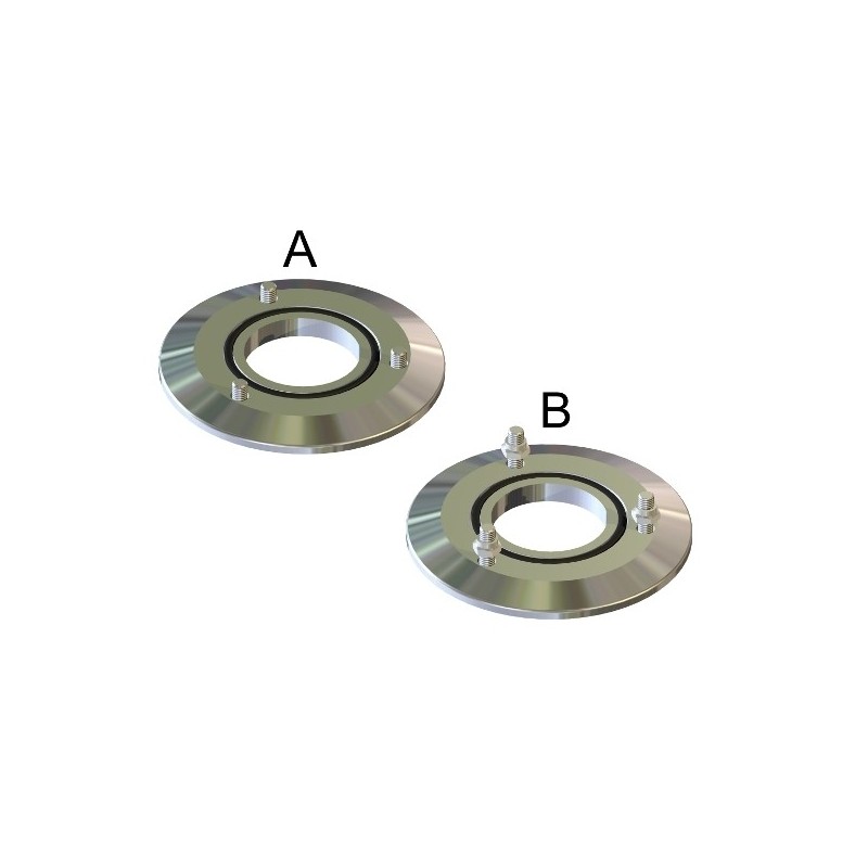 Kit flangia TC3 flang.- Tri-clamp 3"+viti+or – 25.3601.24