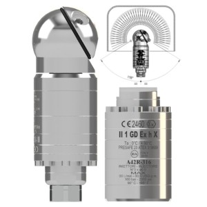 A42R-316 - Samobieżna głowica - czyszczenie zbiorników- zatwierdzona- NSF-FDA zgodny-- Atex 2460 – 25.5600.40