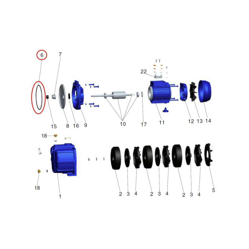 Część do Speroni RGM4: O-ring (nr 6)