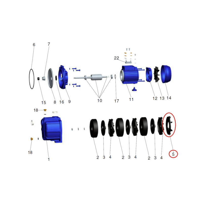Część do Speroni RGM4: Mocowanie dyfuzora (nr 5)
