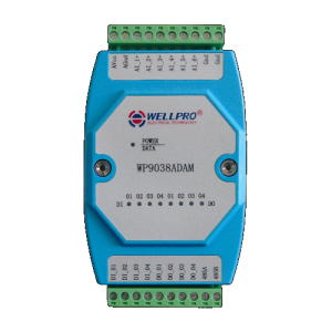 Moduł wejść analogowych RS485 Modbus Wellpro WP3082ADAM (8× 0-20 mA)