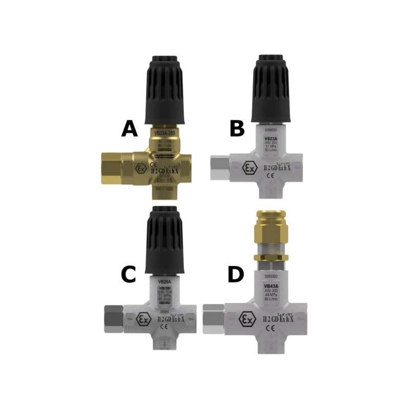 VB23A-VB26A-VB33A- VB43A - Zawór obejściowy Atex – 60.1853.00