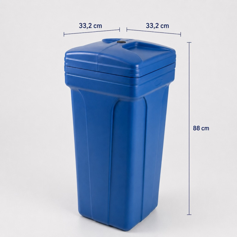 Zbiornik kwadratowy 70L BLUE z rusztem i studnią